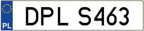 Trailer License Plate